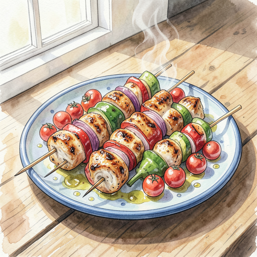 Skewer Example BBQ Chicken Skewers Recipe: Perfectly Grilled in 20 Minutes - BBQ Grill ...