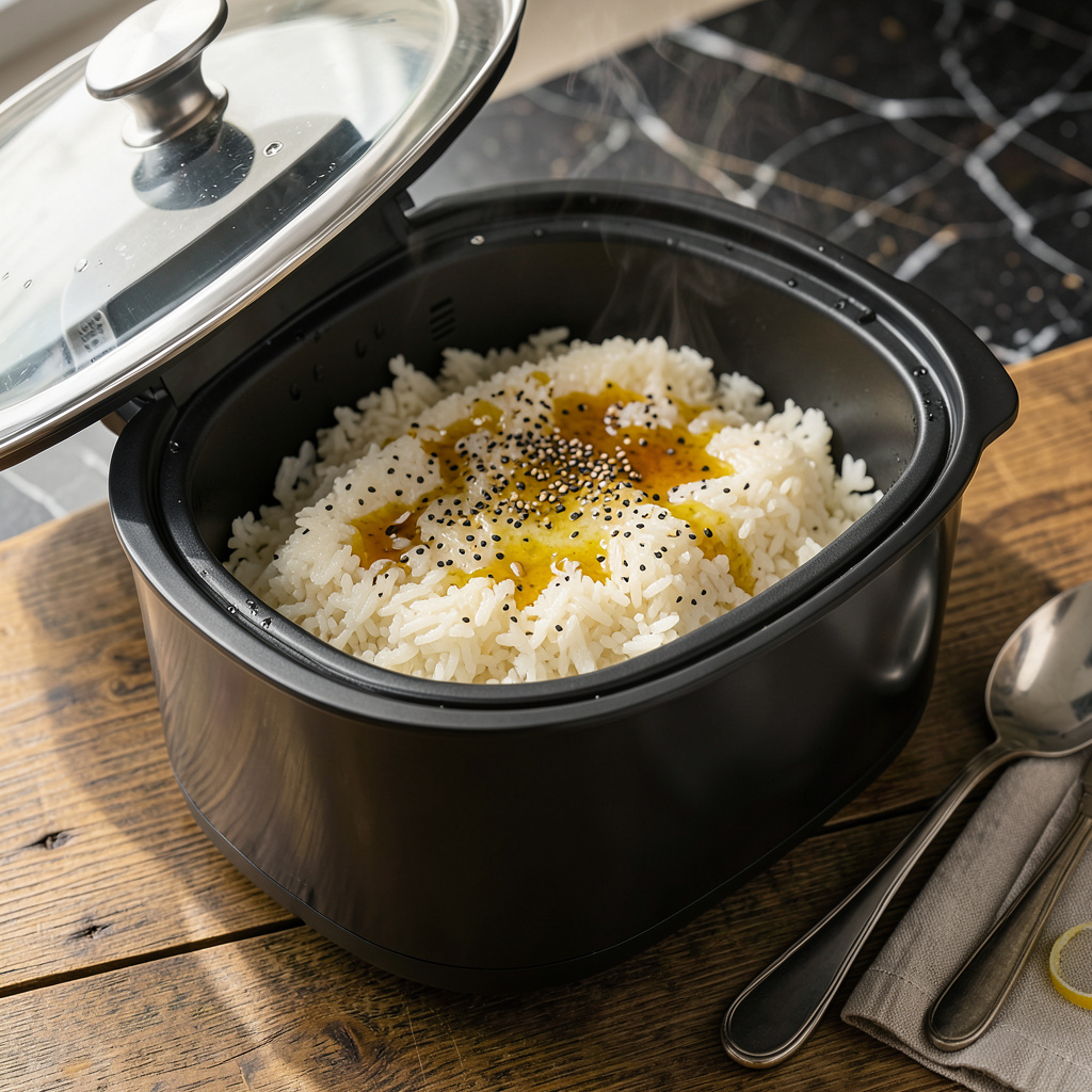Sesame Oil Rice Cooker Recipe: Nutty Aroma in Every Fluffy Grain - BBQ ...