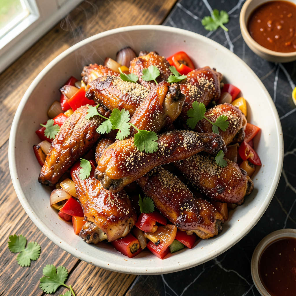 Oven Baked BBQ Chicken Wings Recipe: Crispy Skin With Smoky-Sweet Glaze ...