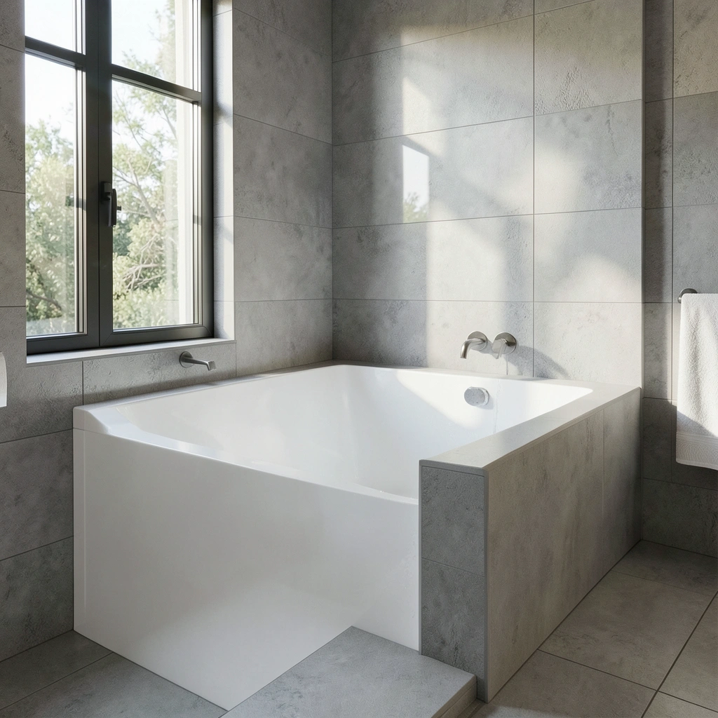 Tub-to-shower conversion