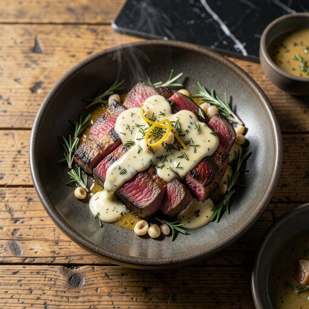 Recipe for Cooking Venison Steak: Cast-Iron Seared with Garlicky Herb Butter